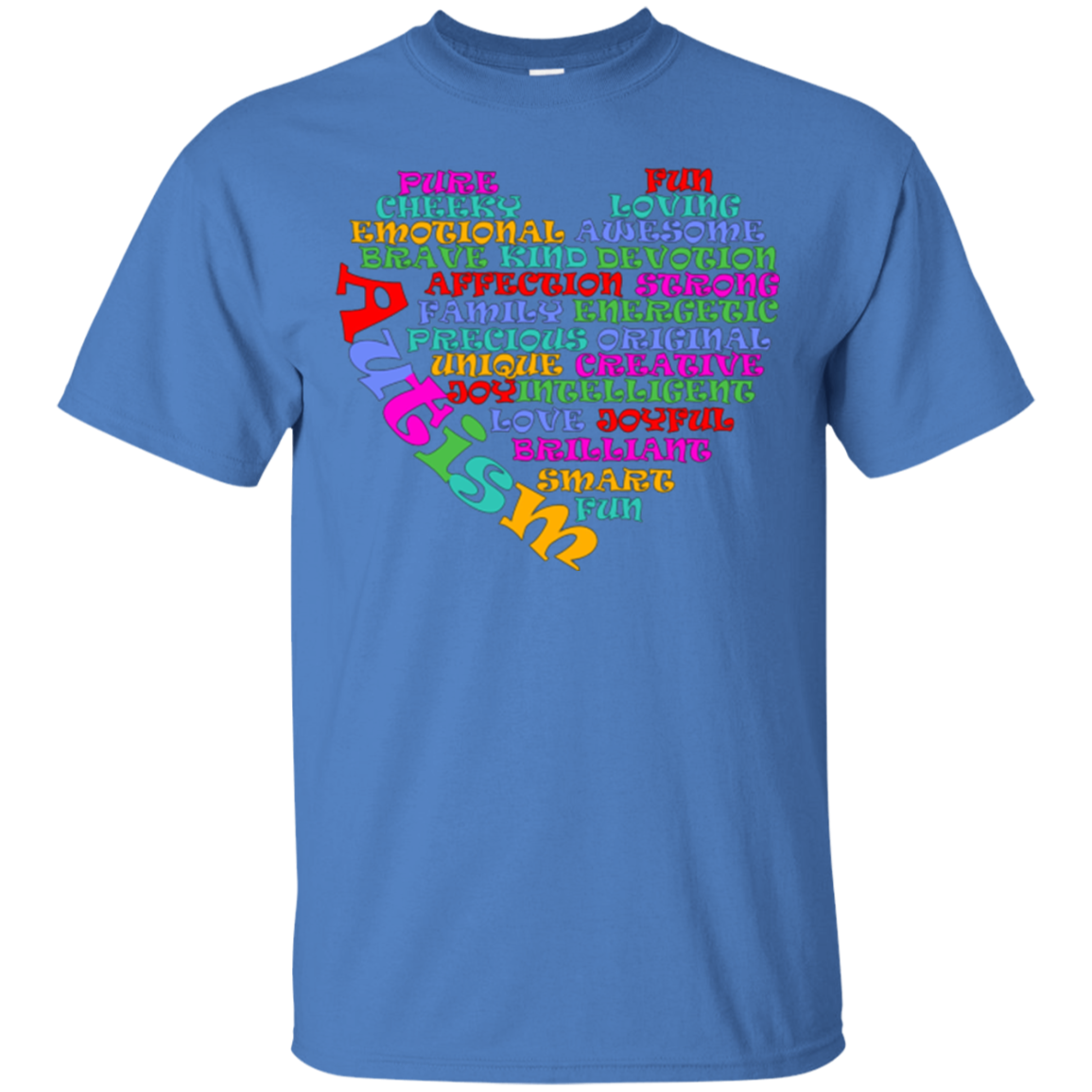 Autism Heart Shape Shirt - Womens Mens Kids