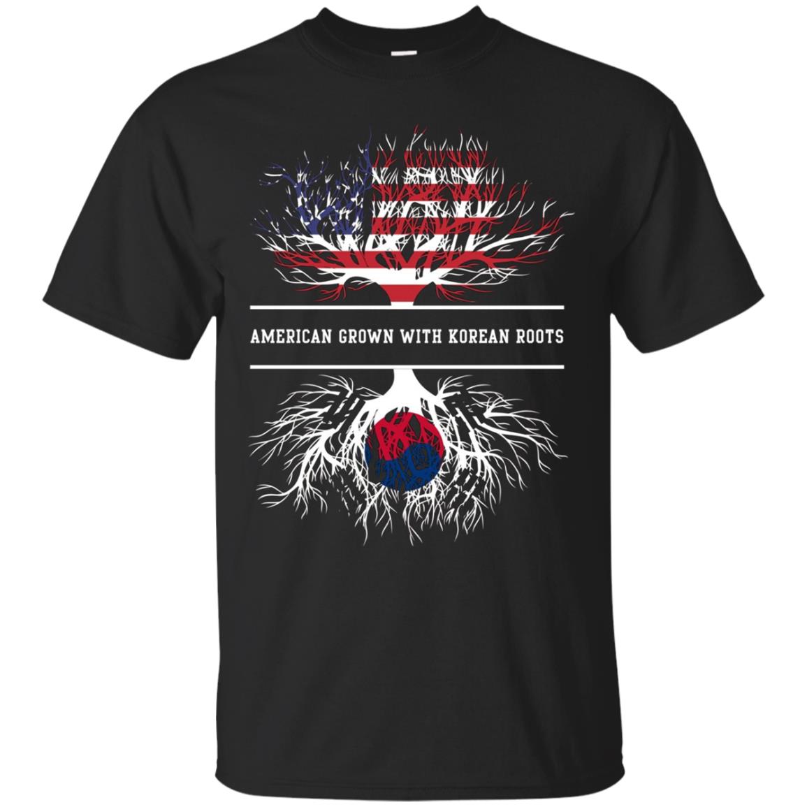 American Grown With Korean Roots T-Shirt South Korea Tee
