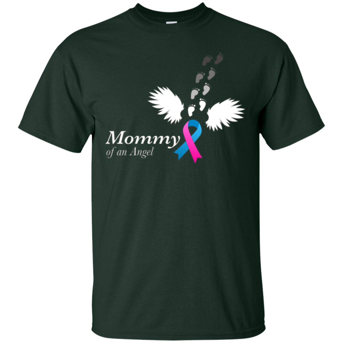 Angel Mommy T-Shirt. Miscarriage Awareness Infant Loss Tee