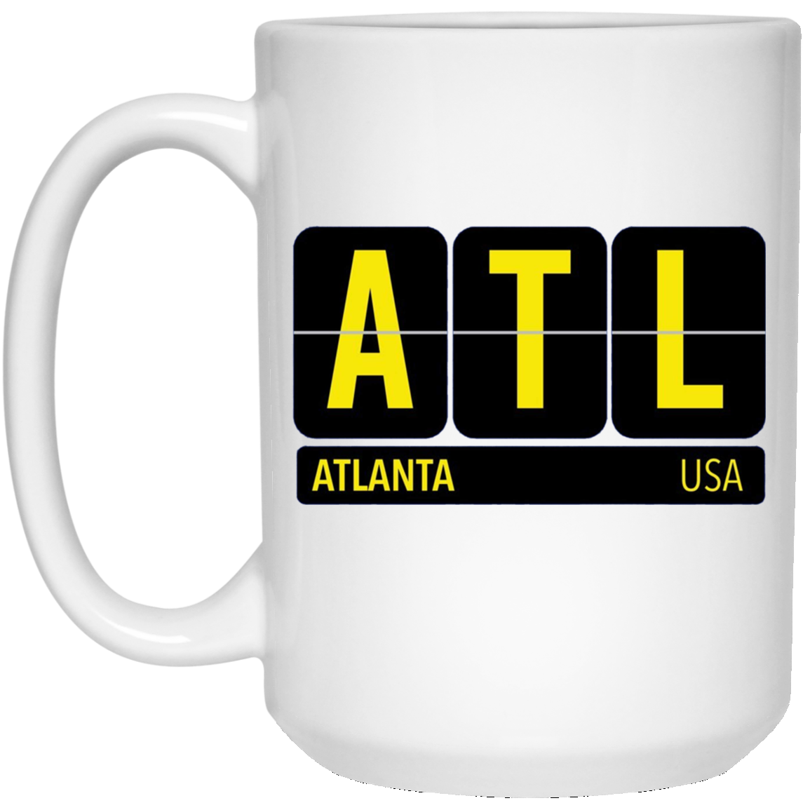 ATL Atlanta Georgia USA Travel Souvenir Long Sleeve (Yellow)