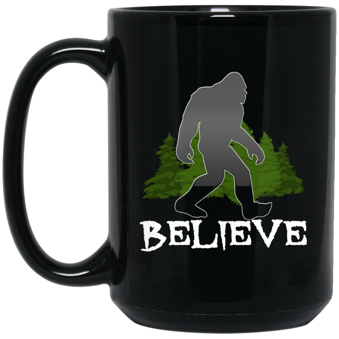 Bigfoot, Sasquatch, Yeti, I Believe Tshirt, Silhouette