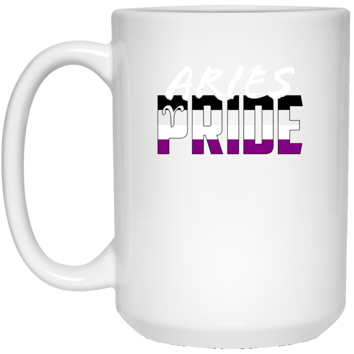 Aries Asexual Pride Flag Zodiac Sign Long Sleeve T-Shirt