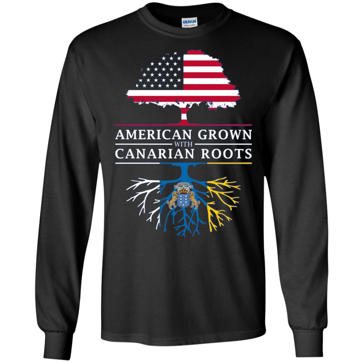 American Grown with Canarian Roots - Canary Islands Shirt