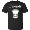 Image of "FRIENDS" half of Best Friends Donut and Coffee T-Shirt