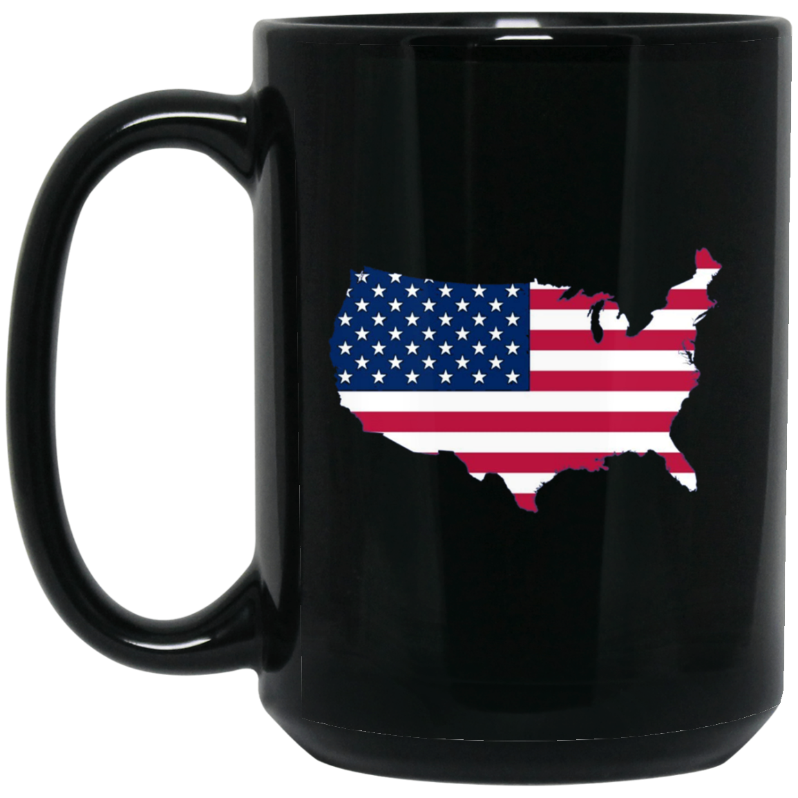 American Flag LS T-Shirt 4th of July America Graphic Tee