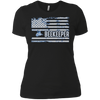 Image of American Beekeeper United States Flag Gift T-Shirt