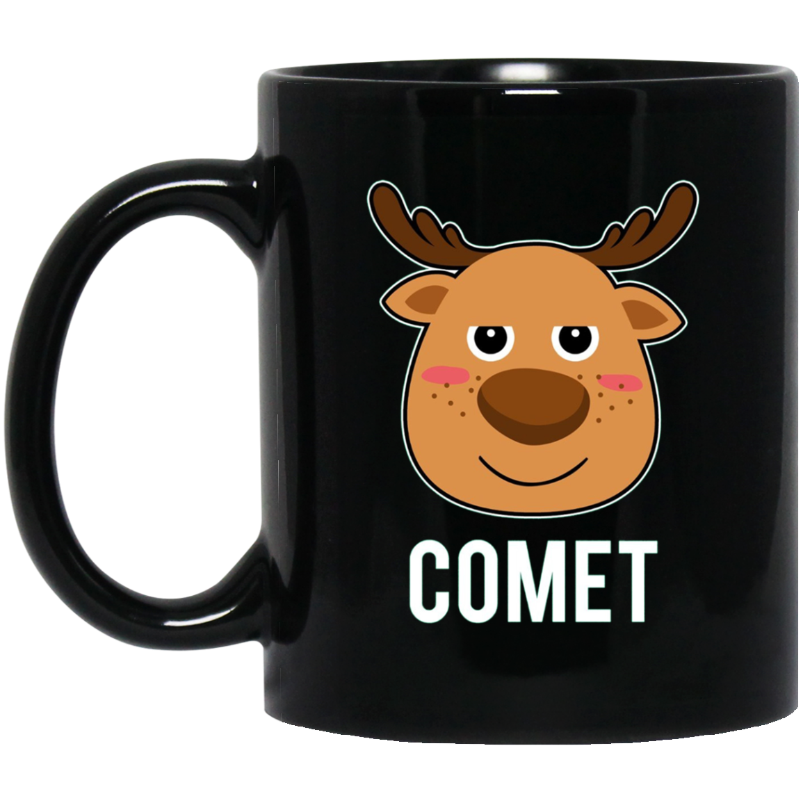 Santa Reindeer Comet T-Shirt Christmas Group Costume Tee