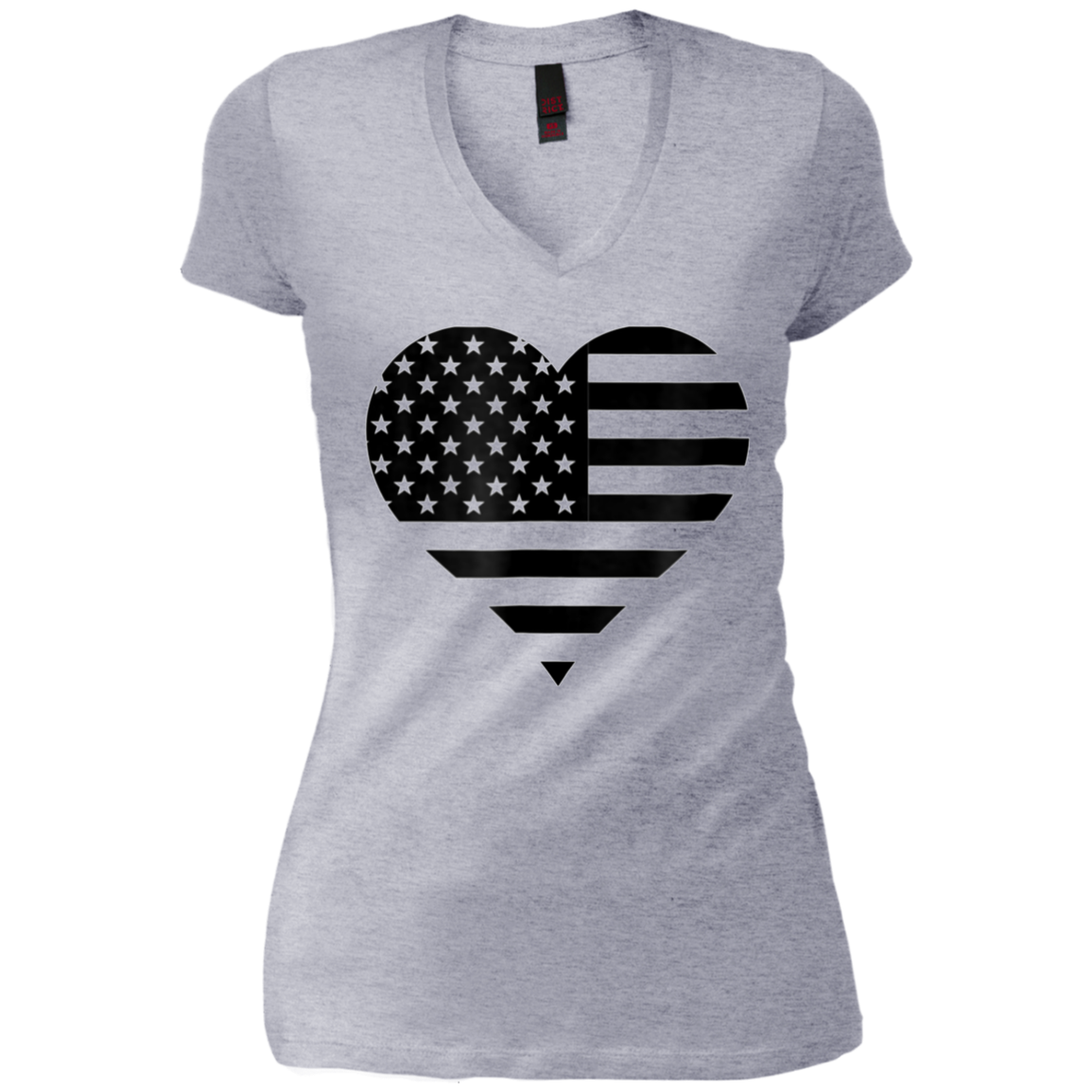 America Flag Heart shirt - Patriotic 4th of July Tshirt