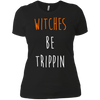 Image of Funny Halloween T-shirt - Witches Be Trippin