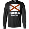 Image of Alabama Shirt Vintage Design Bama Born Bred Gift Long Sleeve