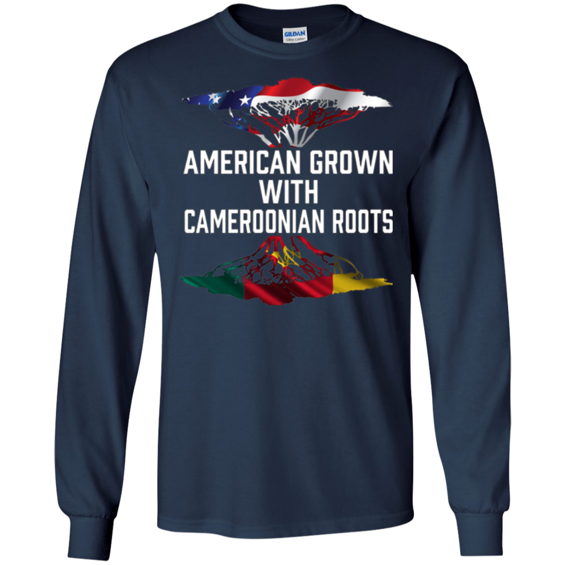 American Grown with Cameroonian Roots T Shirt Cameroon Home