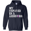 Image of Alzheimer's Awareness Shirt For Stepfather Purple Ribbon Tee
