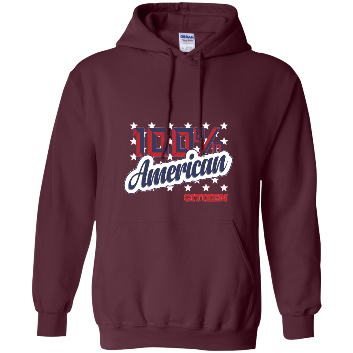 100% American Citizen T-Shirt Citizenship Day Cute Gift