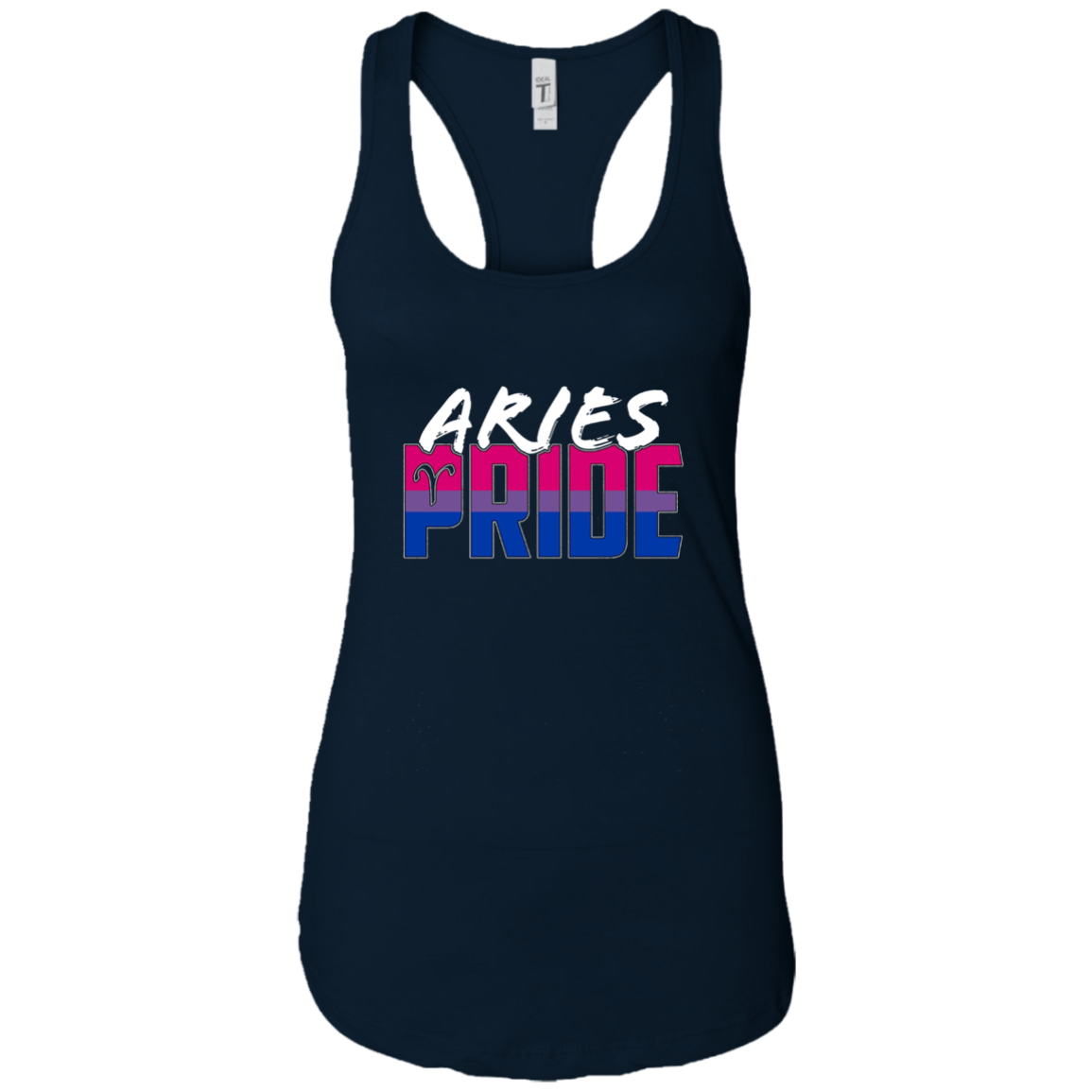 Aries Bisexual Pride Flag Zodiac Sign Long Sleeve T-Shirt