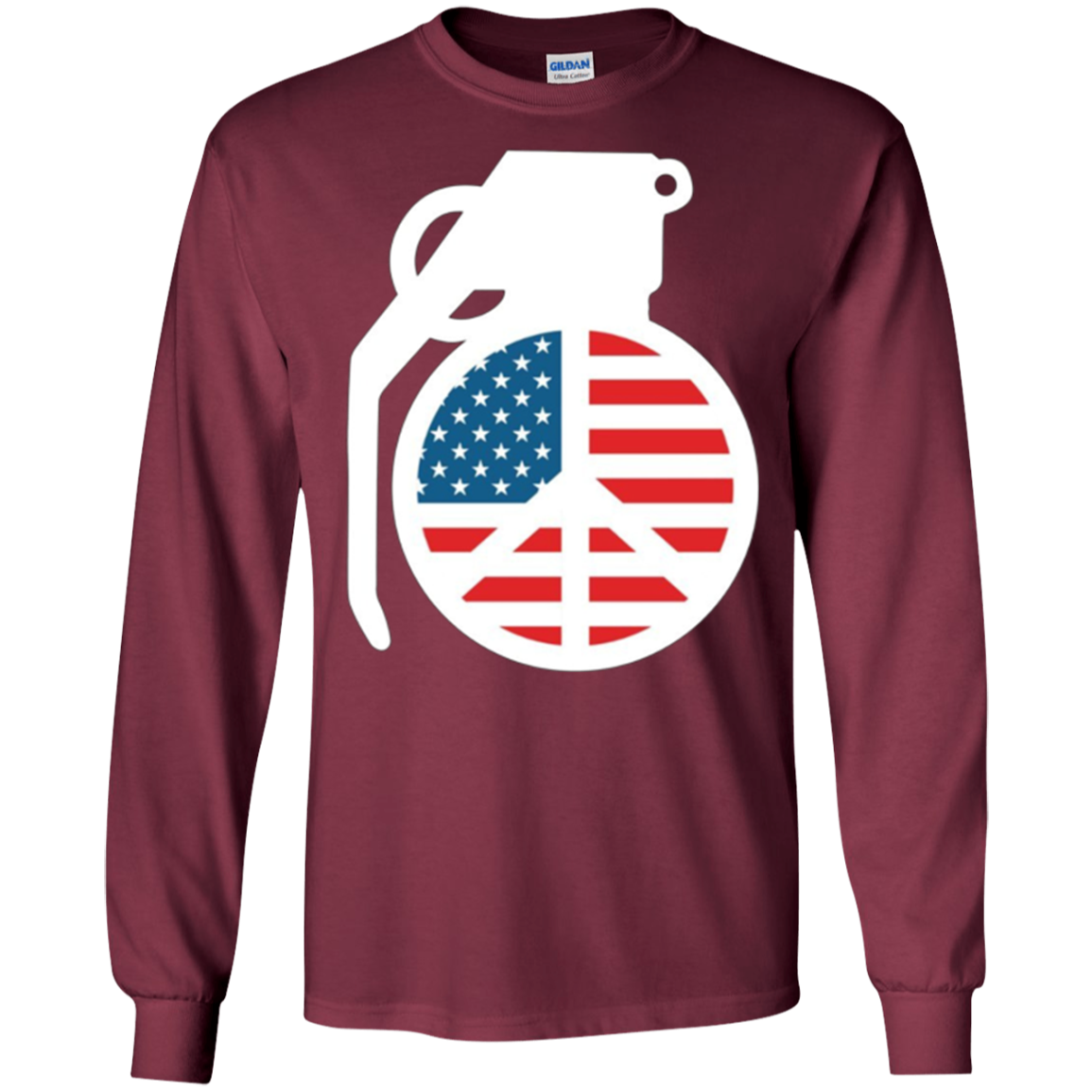 America Peace Grenade - Military Freedom Shooting Gun TShirt