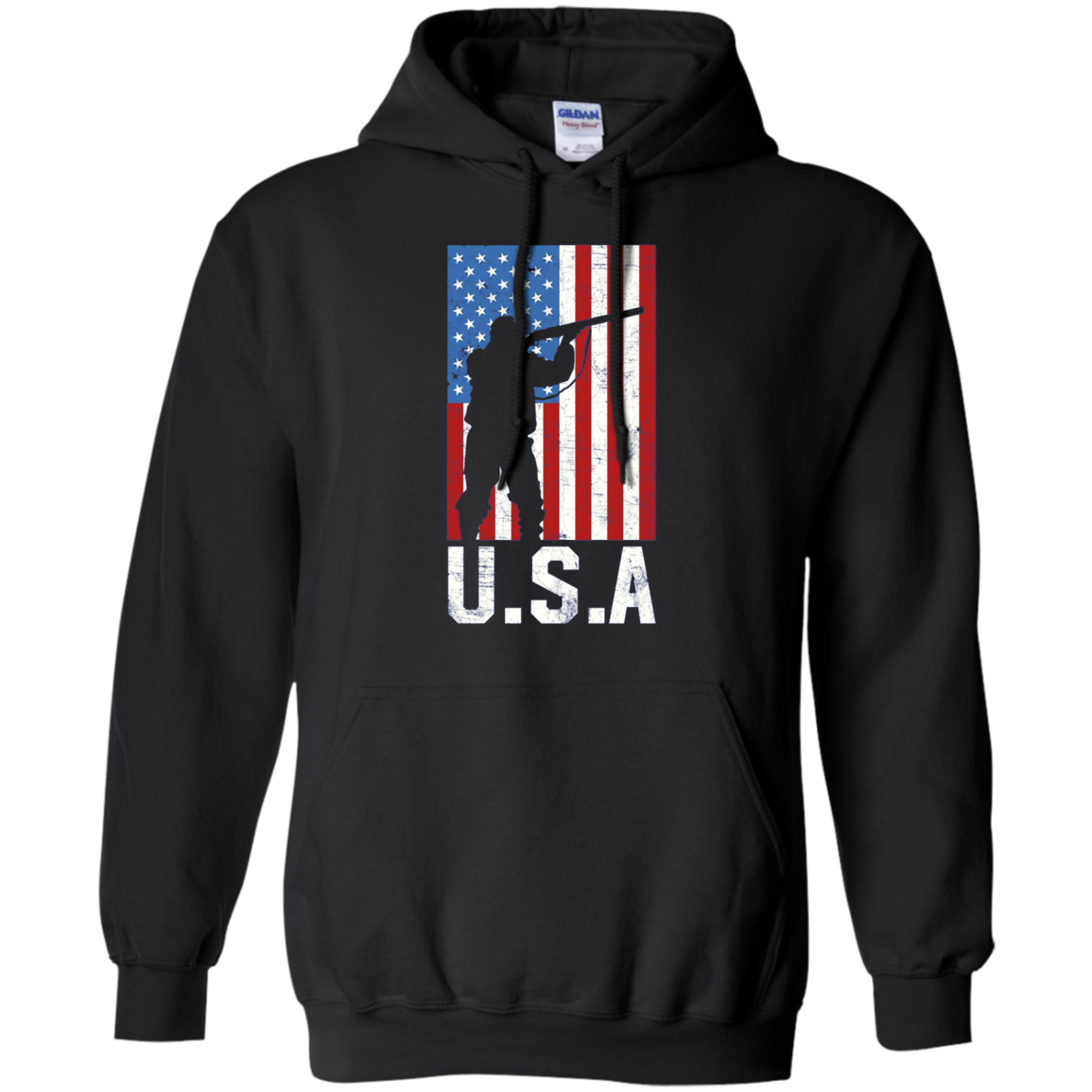 American Flag Long Sleeve Shirt Hunting 4th of July USA Gift