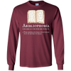 Image of Abibliophobia Funny Definition T Shirt Reading Apparel