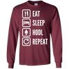 Image of "Eat, Sleep, Hodl, Repeat" Ether T-Shirt