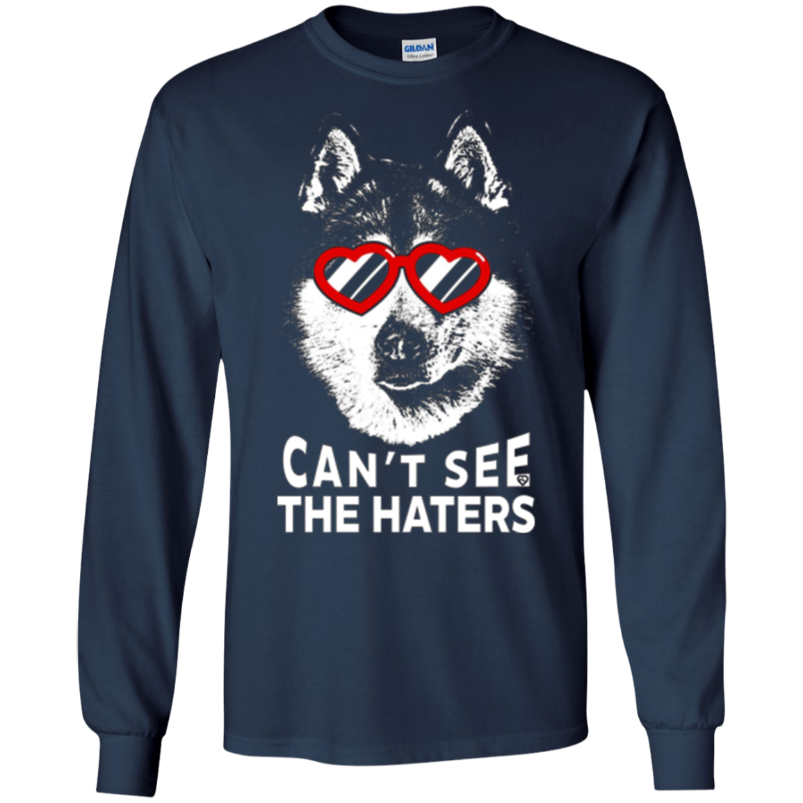 Alaskan Malamute Shirt Can't See The Haters Dog Lovers Tee