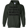 Image of T-shirt barbu tatoué potelé et génial pour homme