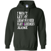 Image of Alzheimer's Awareness Tee For Grandfather Purple Ribbon Tees