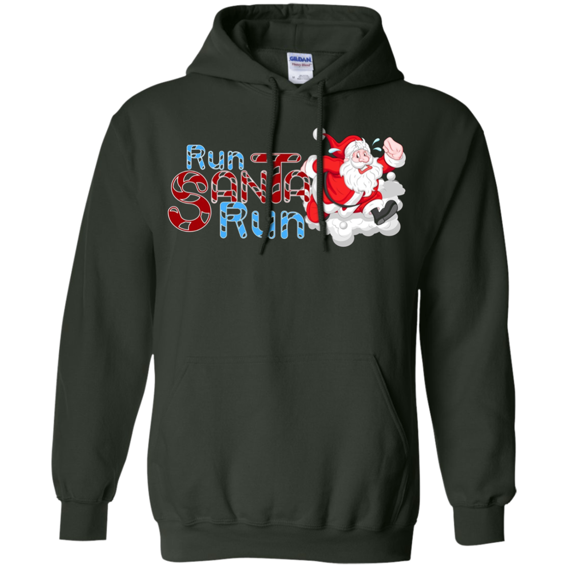 Santa Running Shirt-Funny Merry Christmas & Holiday T shirt