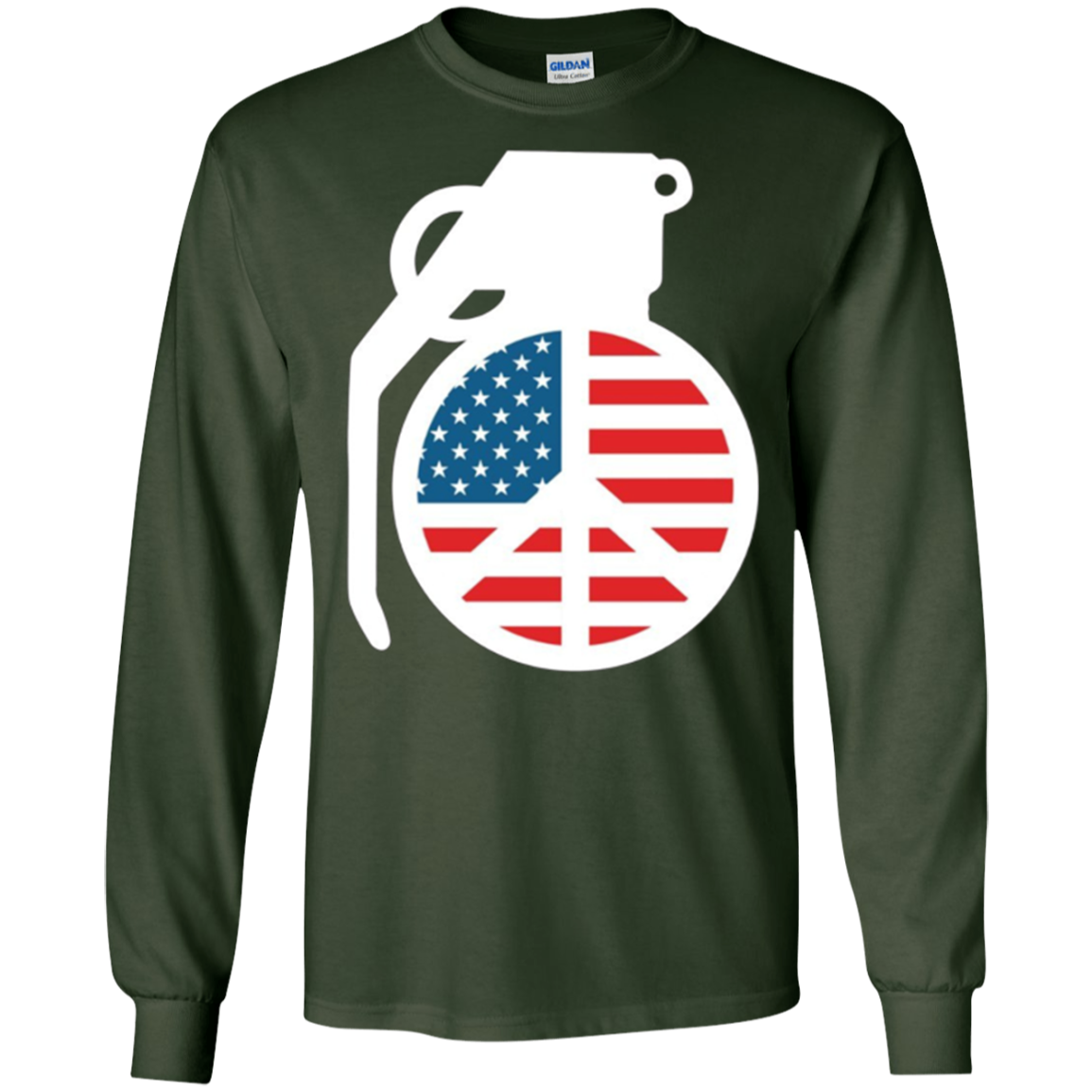 America Peace Grenade - Military Freedom Shooting Gun TShirt