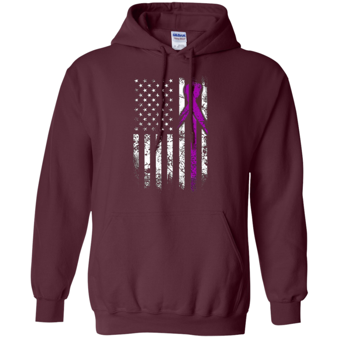 Alzheimer T-Shirt, American Flag Grunge Shirt