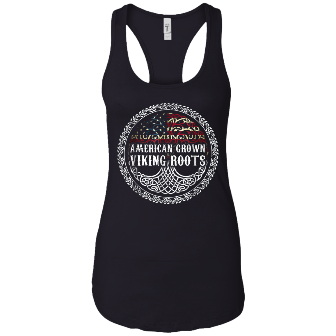 American Grown - Viking Roots T-shirt American Flag Tree Tee