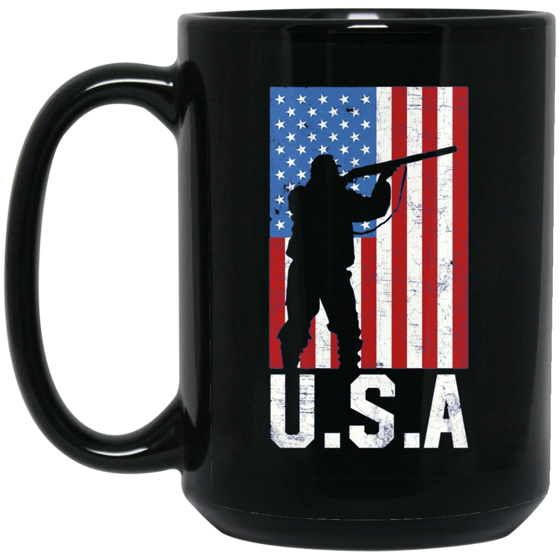 American Flag Long Sleeve Shirt Hunting 4th of July USA Gift