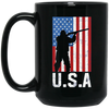 Image of American Flag Long Sleeve Shirt Hunting 4th of July USA Gift