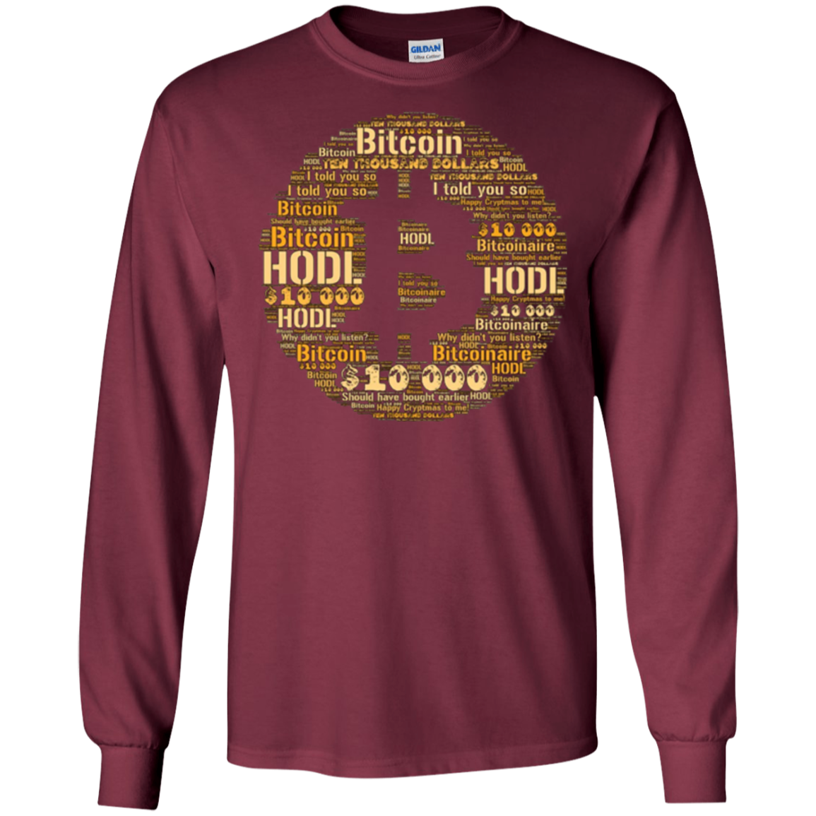 $10,000 Bitcoin - Cryptocurrency Shirt For Crypto Traders