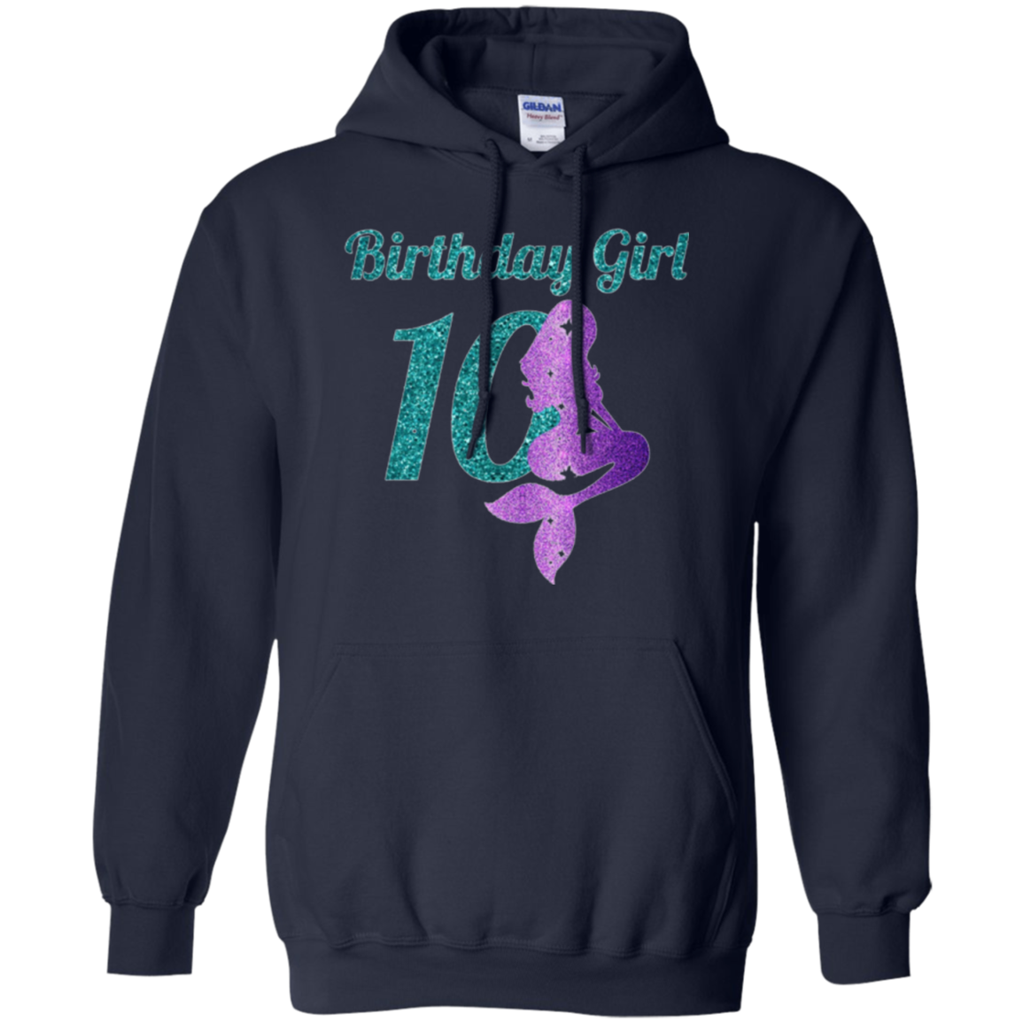 10th Birthday Girl Of Mermaid T-shirt 10 Years Old Mermaid
