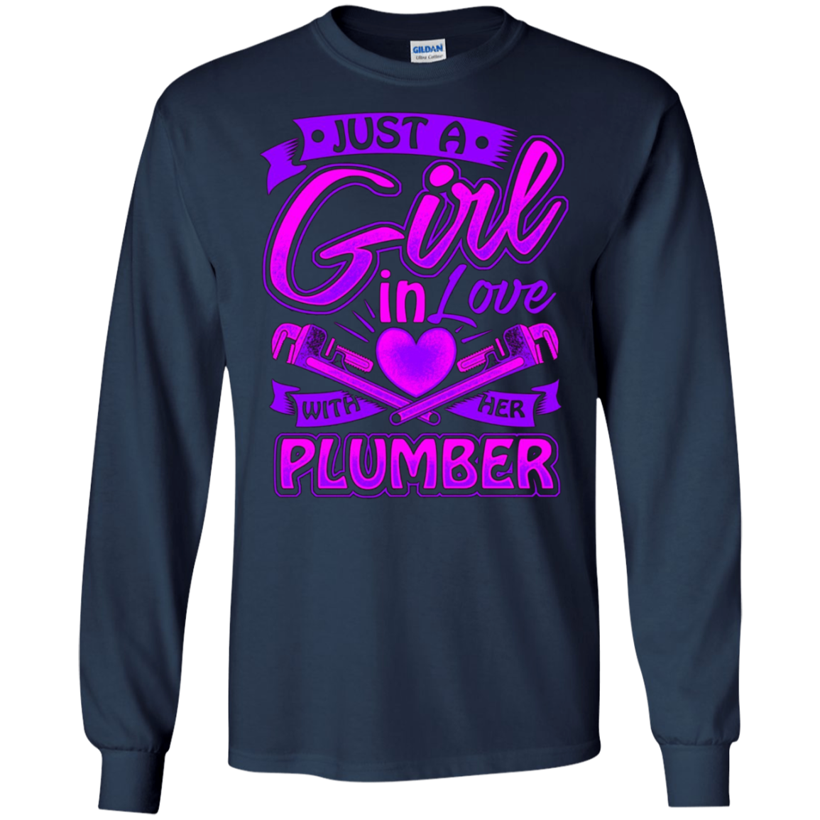 A Girl on love with her Plumber t shirt for Plumbers Wife