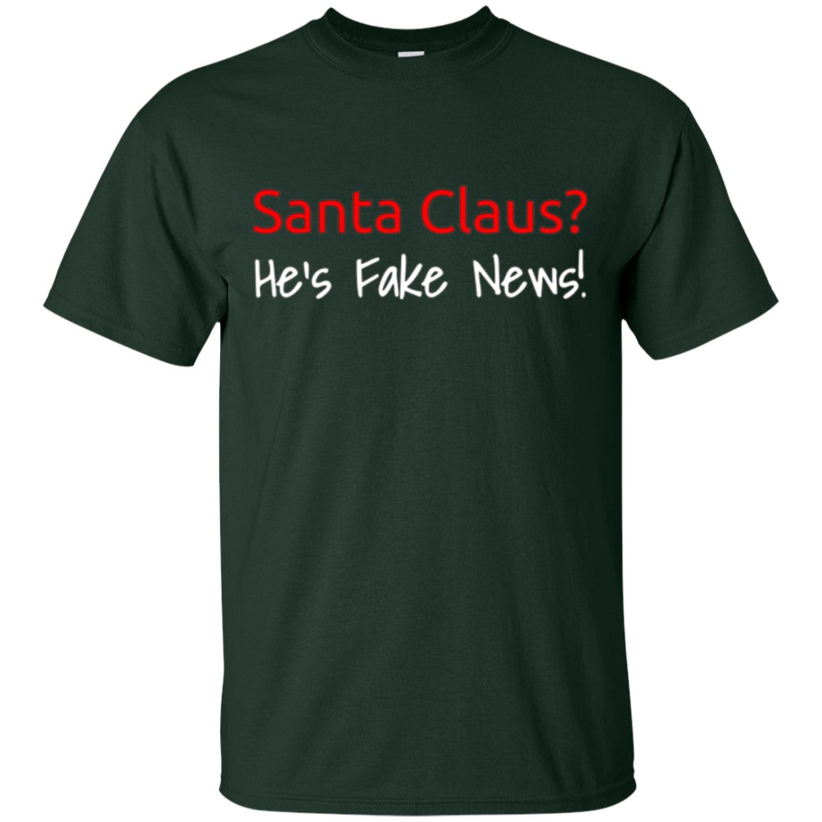 Santa Fake News T-Shirt Trump Joke Funny Christmas Gift