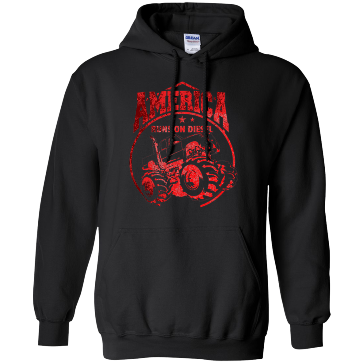 America Runs On Diesel Gear Monster SUV Truck Fans T-Shirt