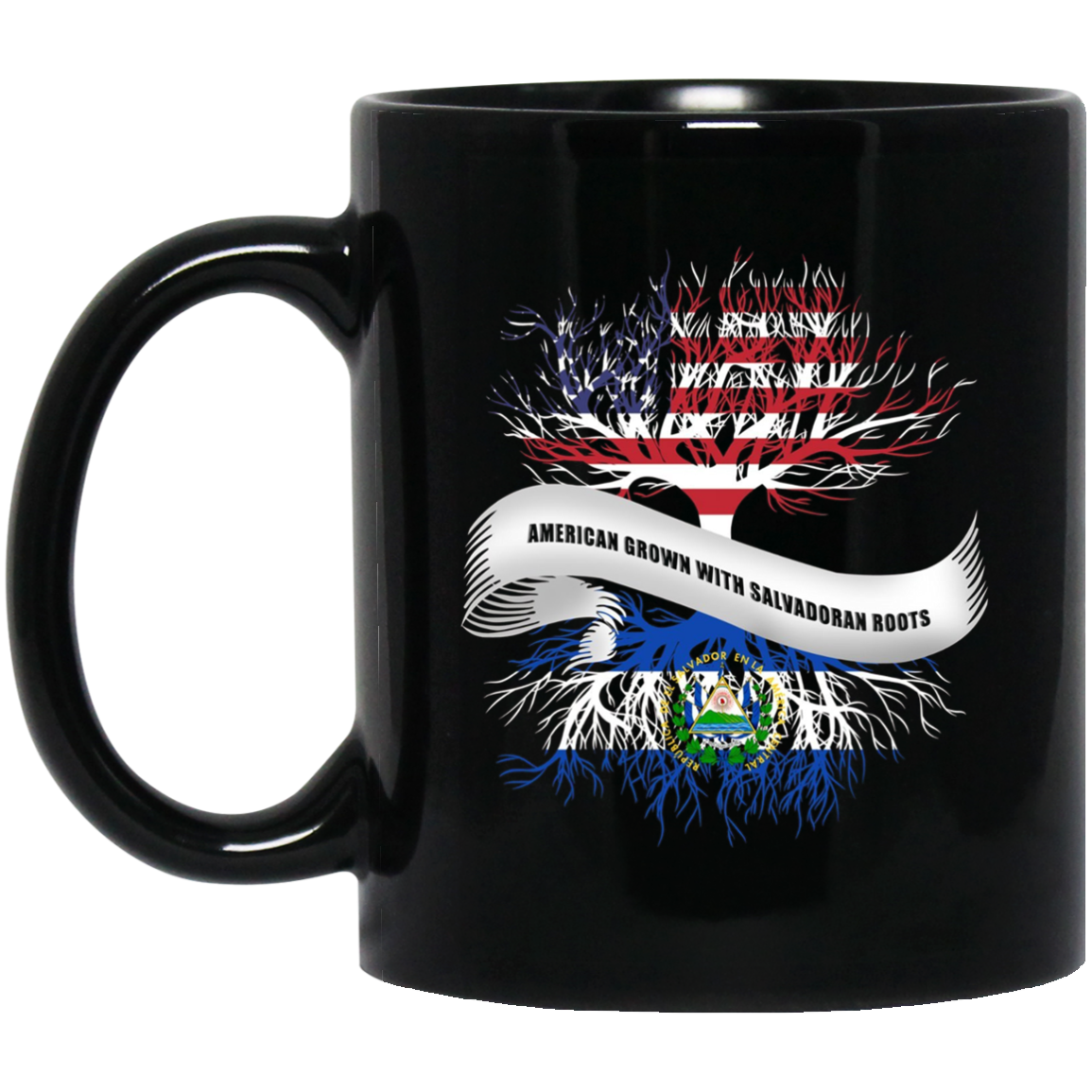 American Grown with Salvadoran Roots T-Shirt El Salvador Tee