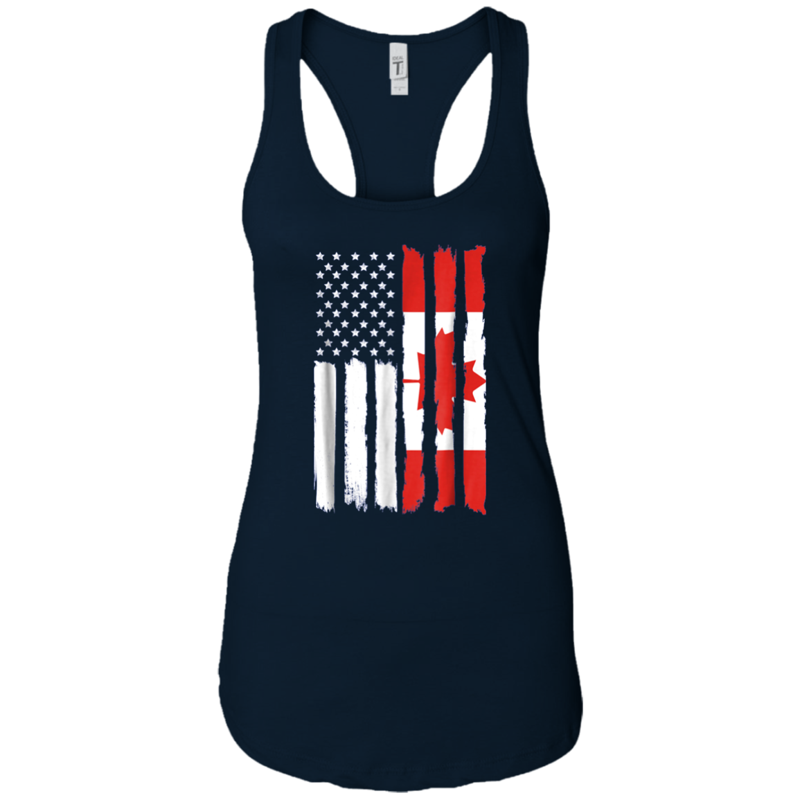 American Canadian Patriotic Flag T-shirt