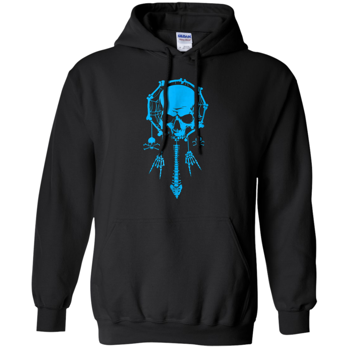 Funny Halloween T-Shirt Dream Catcher Skull Bone Rock Hand