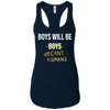 Image of T-shirt à manches longues pour adulte "Les garçons seront des humains décents"