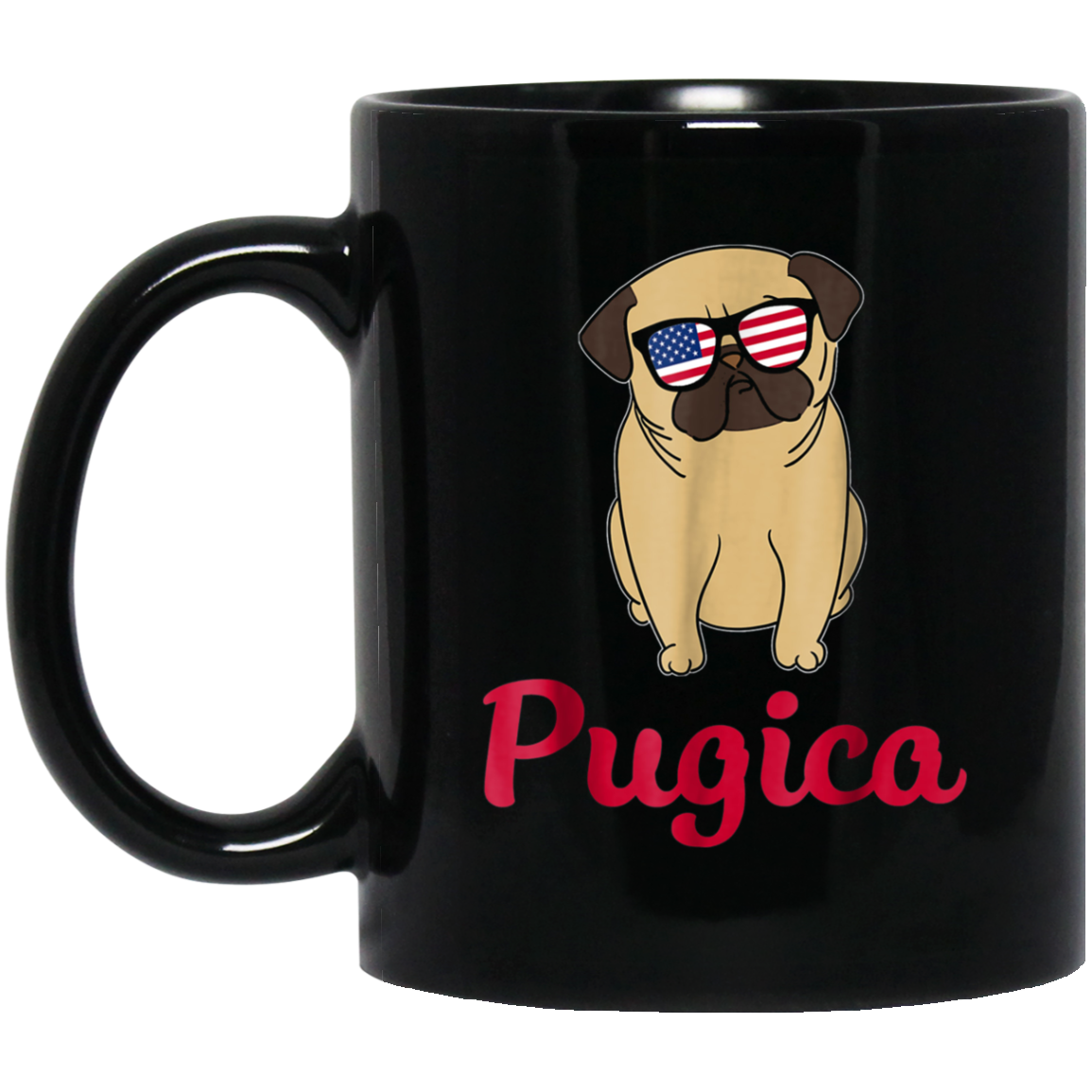 American Flag Pug T-Shirt 4th July Shirt Gift 2018