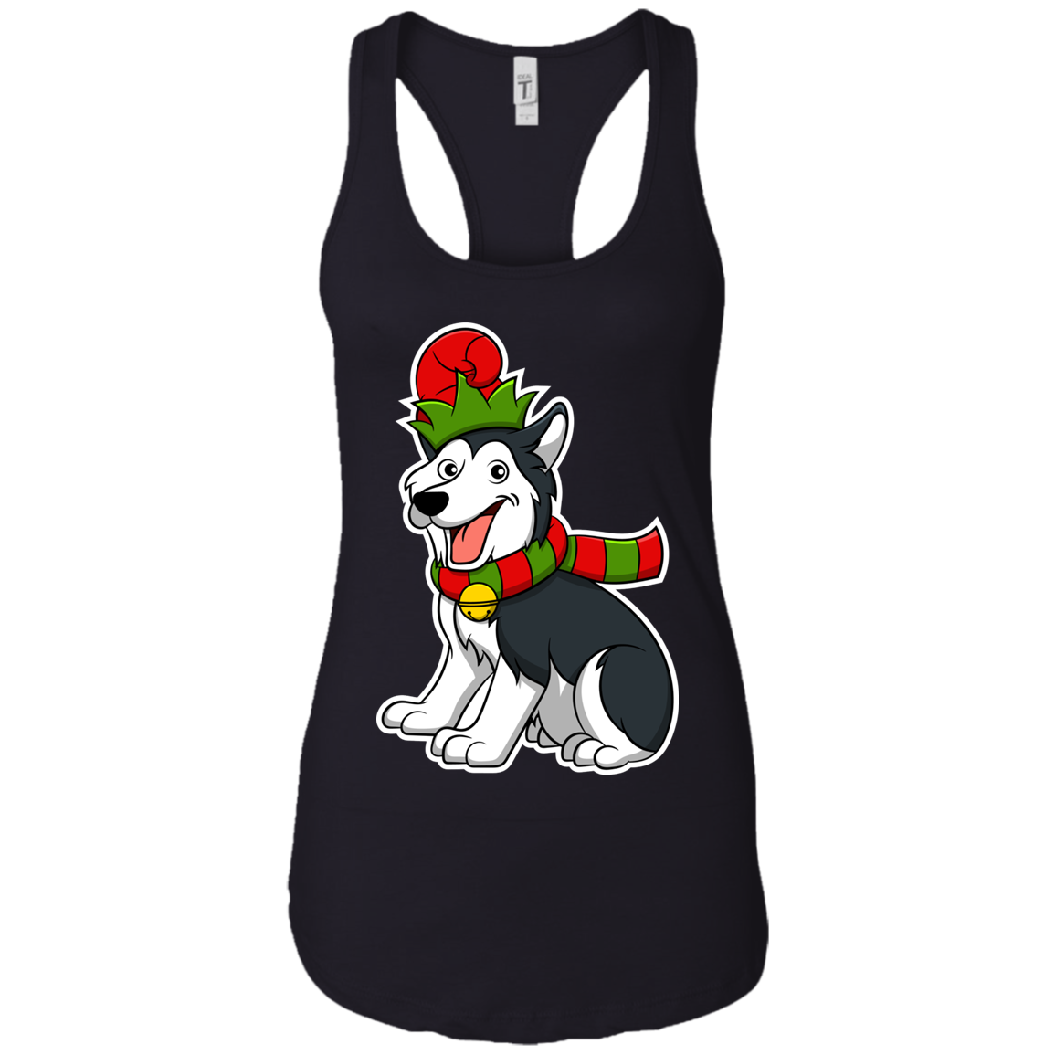 Christmas Siberian Husky Dog T-Shirt, Puppy Xmas Gift