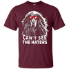 Image of La chemise de chien de meute afghane ne peut pas voir les amants de chien mignons Haters placer la balle sur le tee