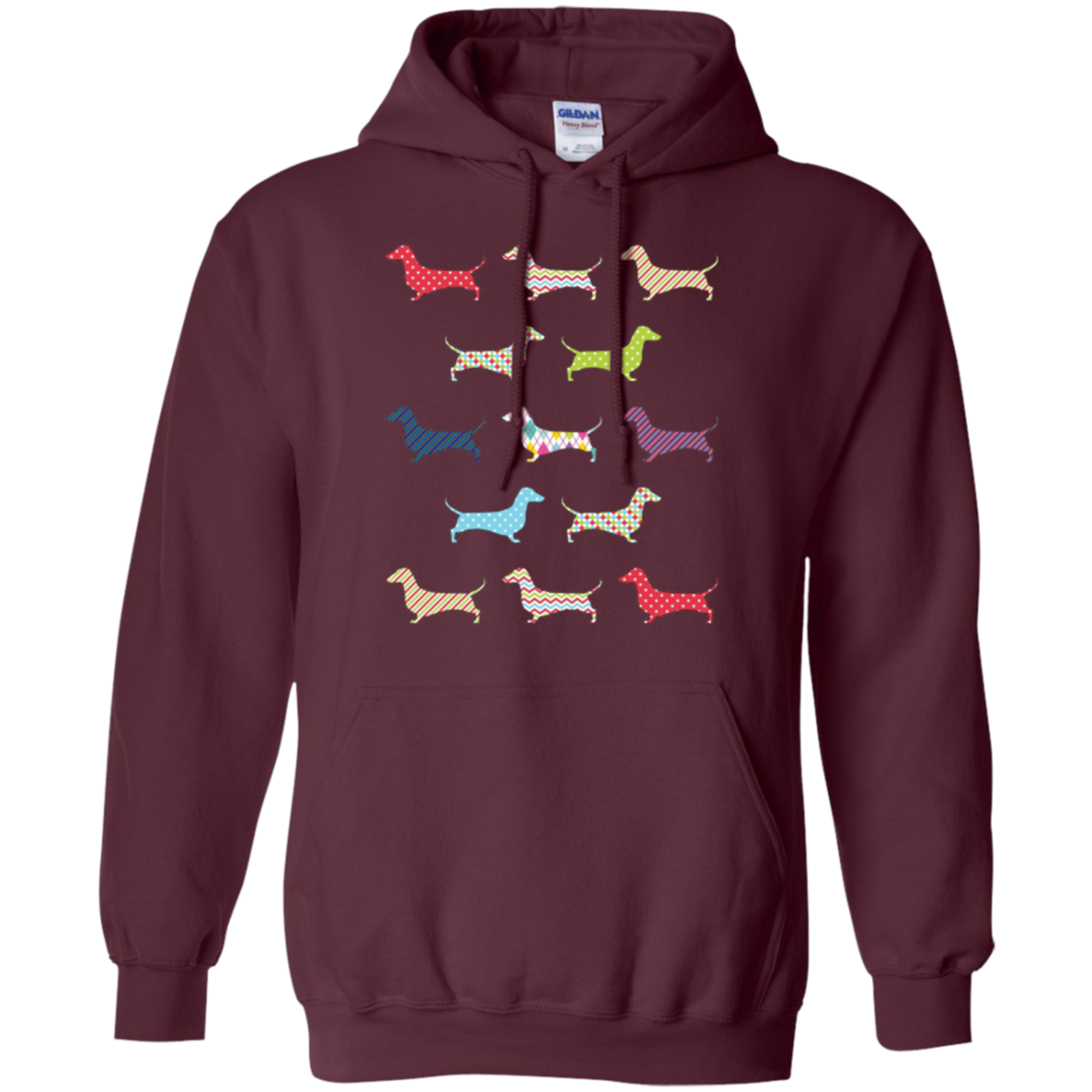 Christmas Wrapped Dachshund Funny Doxie T-Shirt