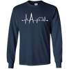 Image of Architect Heartbeat T-Shirt Funny Compass Architecture Gift