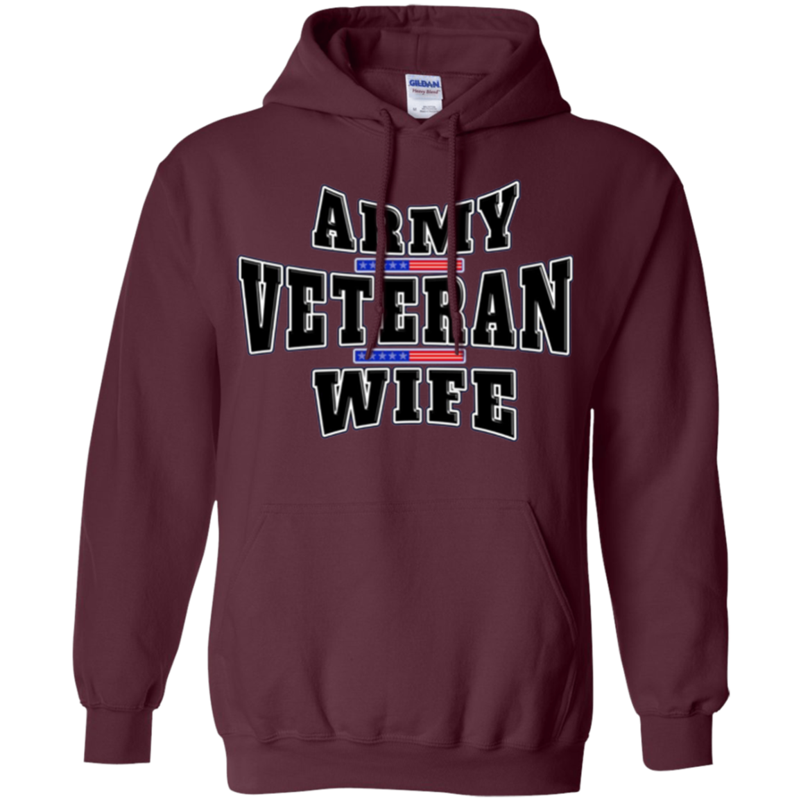 Army Veteran Proud Wife American Flag Pride T-shirt