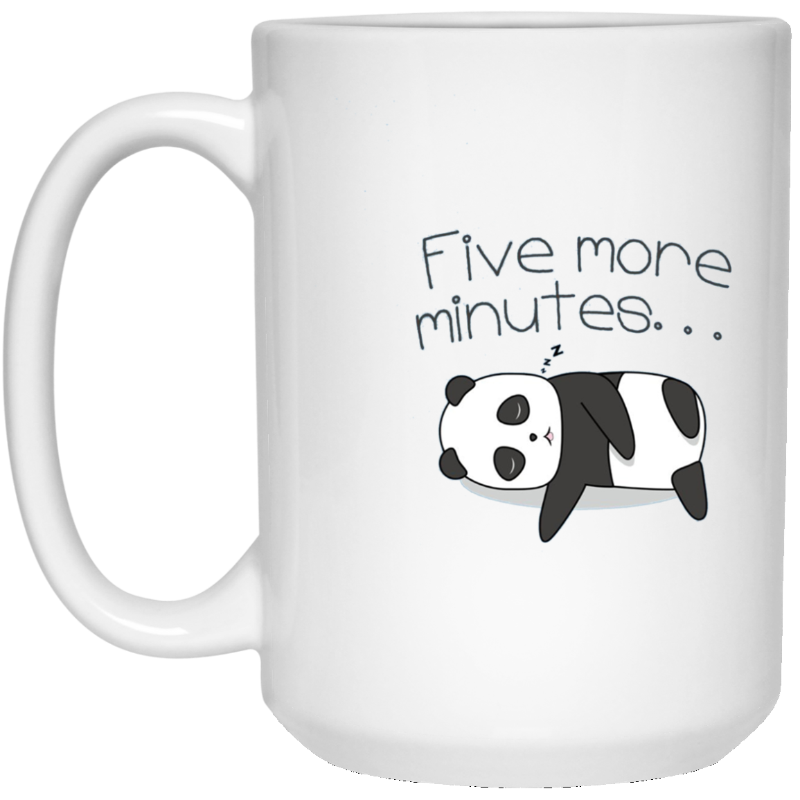 "Five More Minutes" Cute Sleeping Panda Shirt