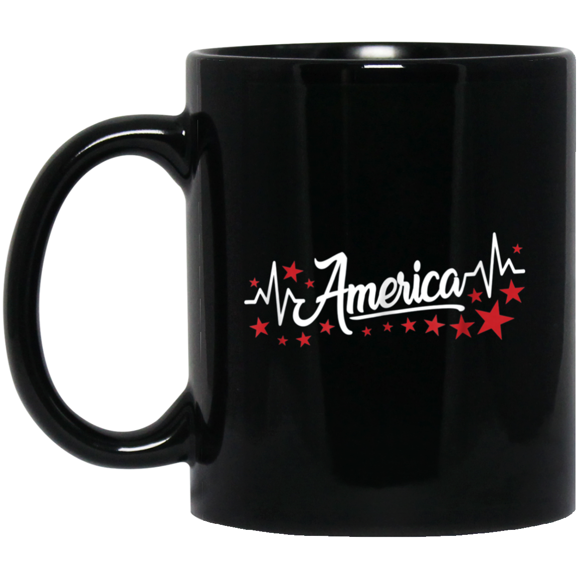 America Heartbeat Red Shirt Fourth of July Outfit Stars