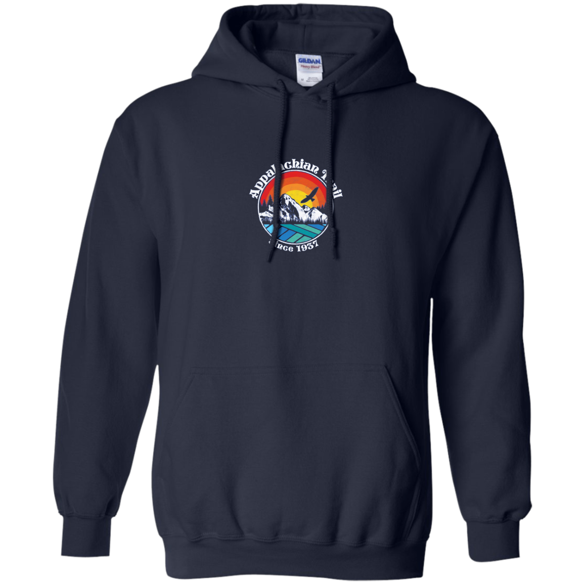 Appalachian Trail Scene Retro Mountains Long Sleeve T-Shirt