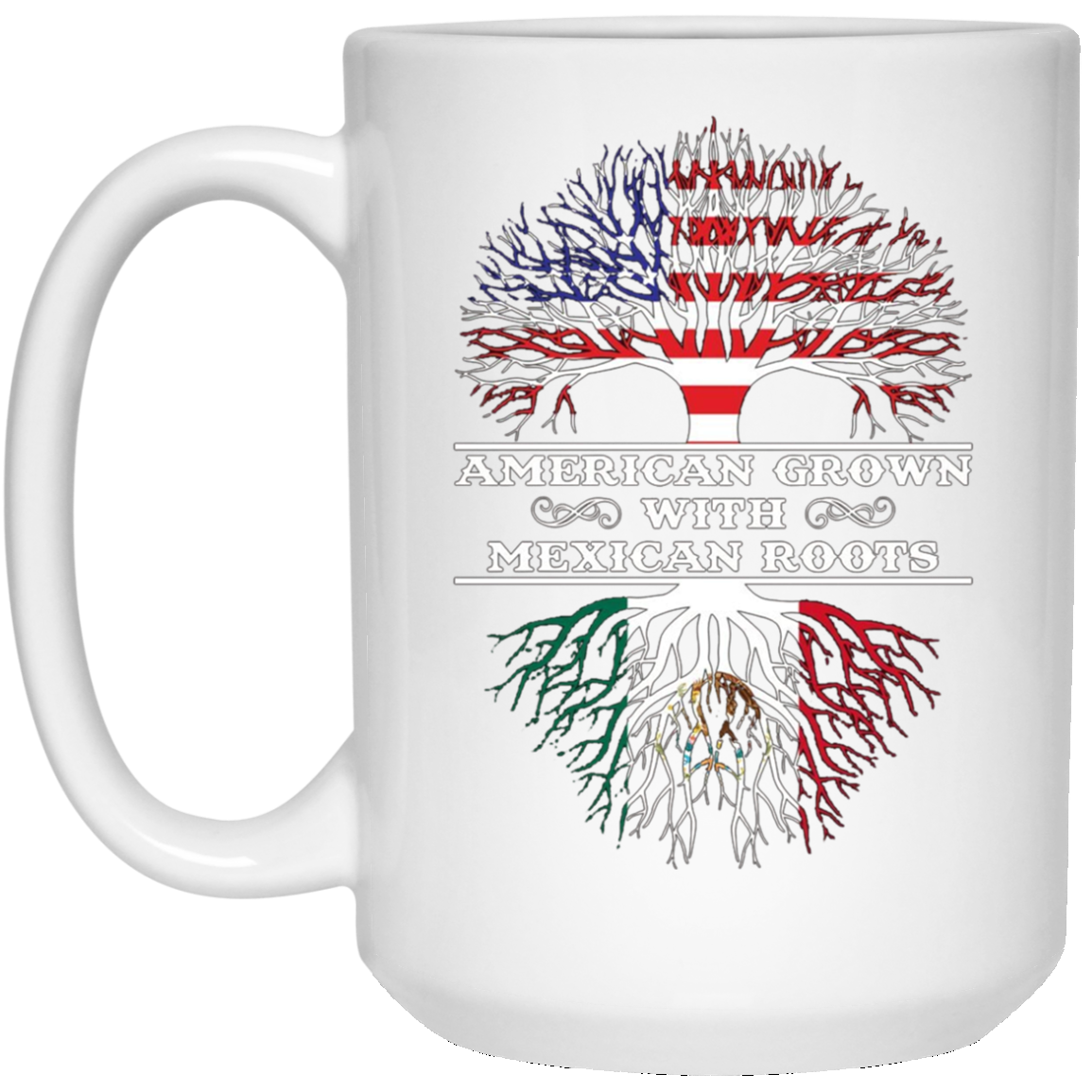 American Grown With Mexican Roots Tee Shirt